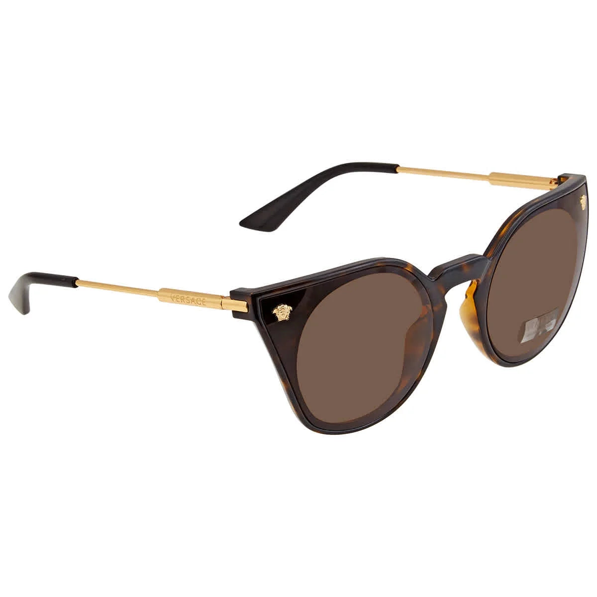 Lentes de sol Versace Cat Eye Havana polarizados VE4410