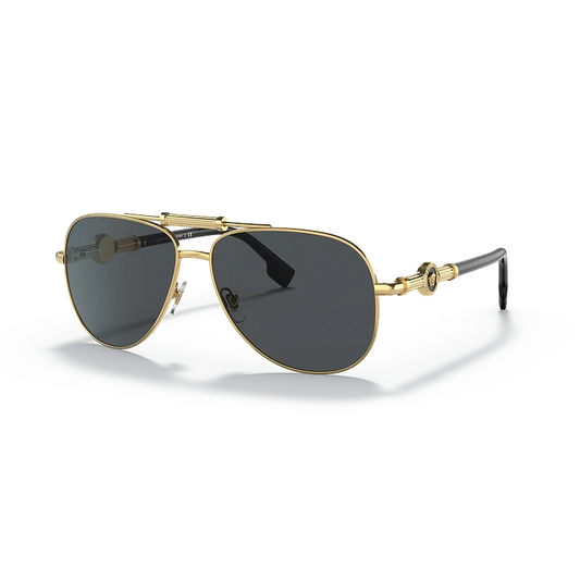 Lentes de sol Versace Medusa Gold Aviator VE2236 Unisex