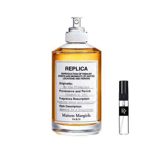 Decant Maison Margiela by the fireplace edt